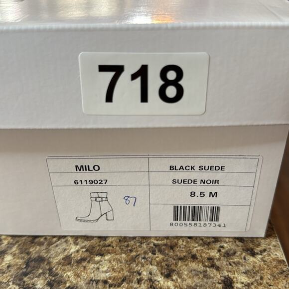 LA CANADIENNE Milo Black Waterproof Suede Buckle Accent Cushioned NEW 8.5 - Picture 8 of 9